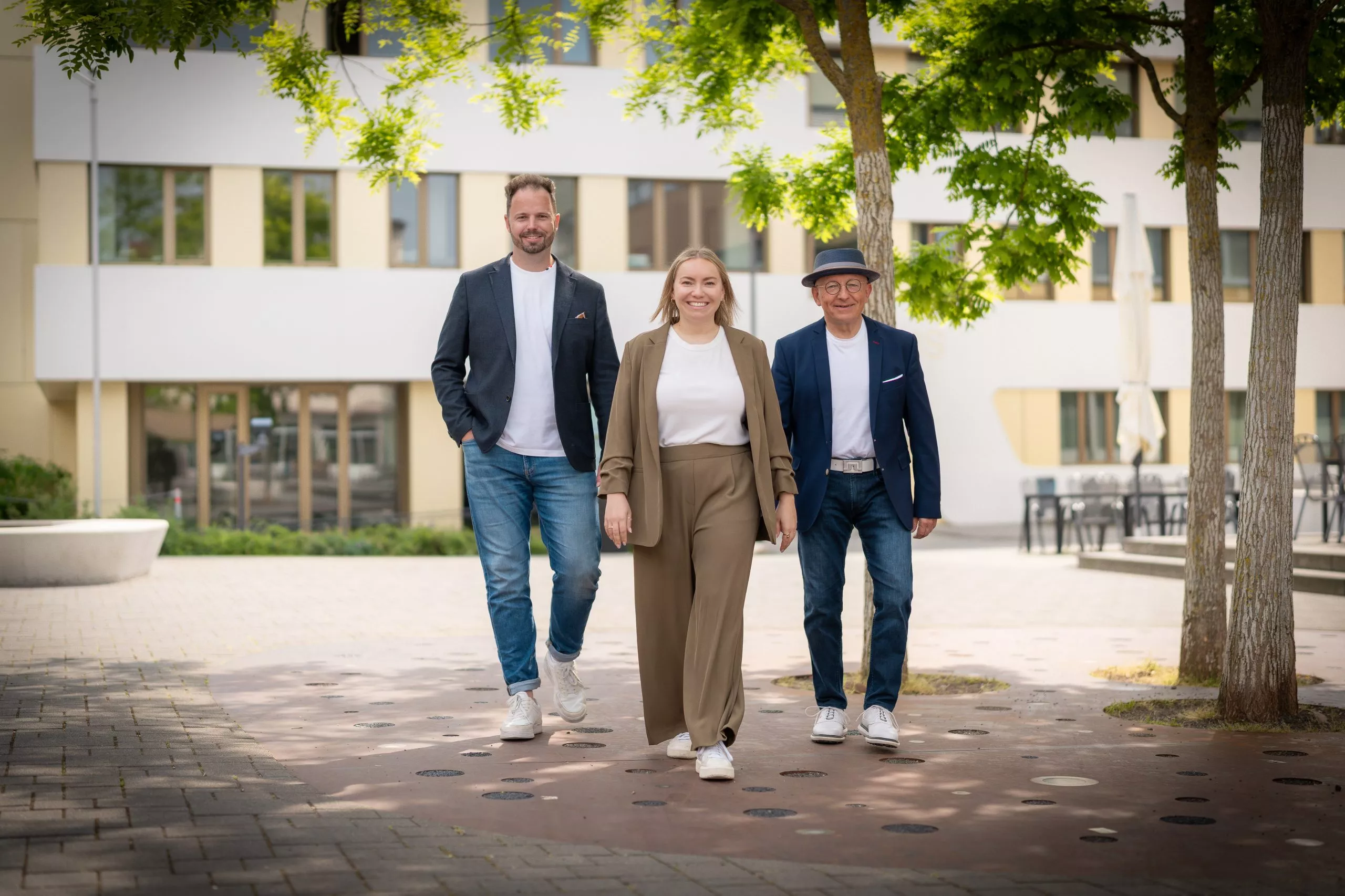 Stefan Blank, Tobias Schüßler und Beatrice Blank